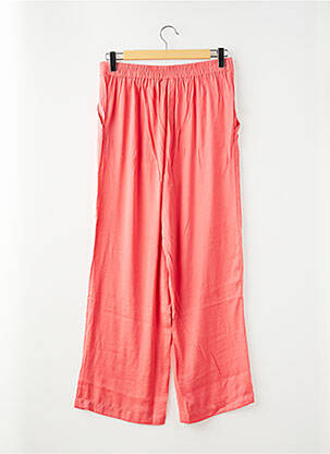 Pantalon larg roz MSCH COPENHAGEN femeie