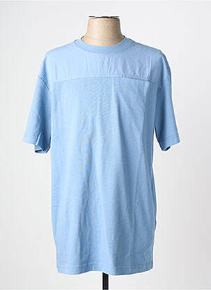 Tricou albastru KNOWLEDGE COTTON APPAREL bărbat