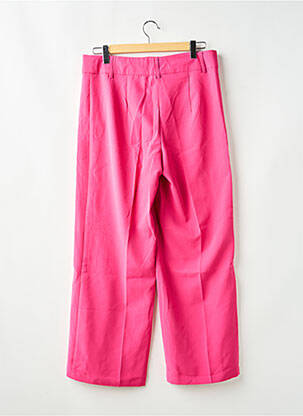 Pantalon larg roz EVOKED VILA femeie