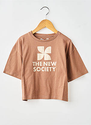 Tricou maro THE NEW SOCIETY fată