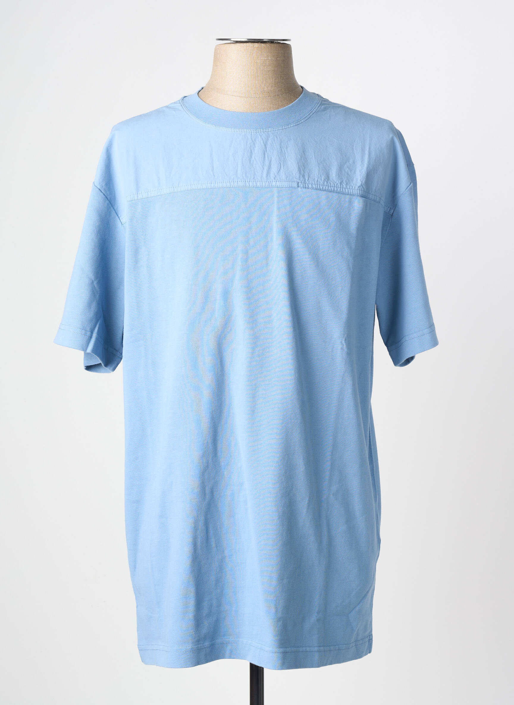 Tricou albastru KNOWLEDGE COTTON APPAREL bărbat