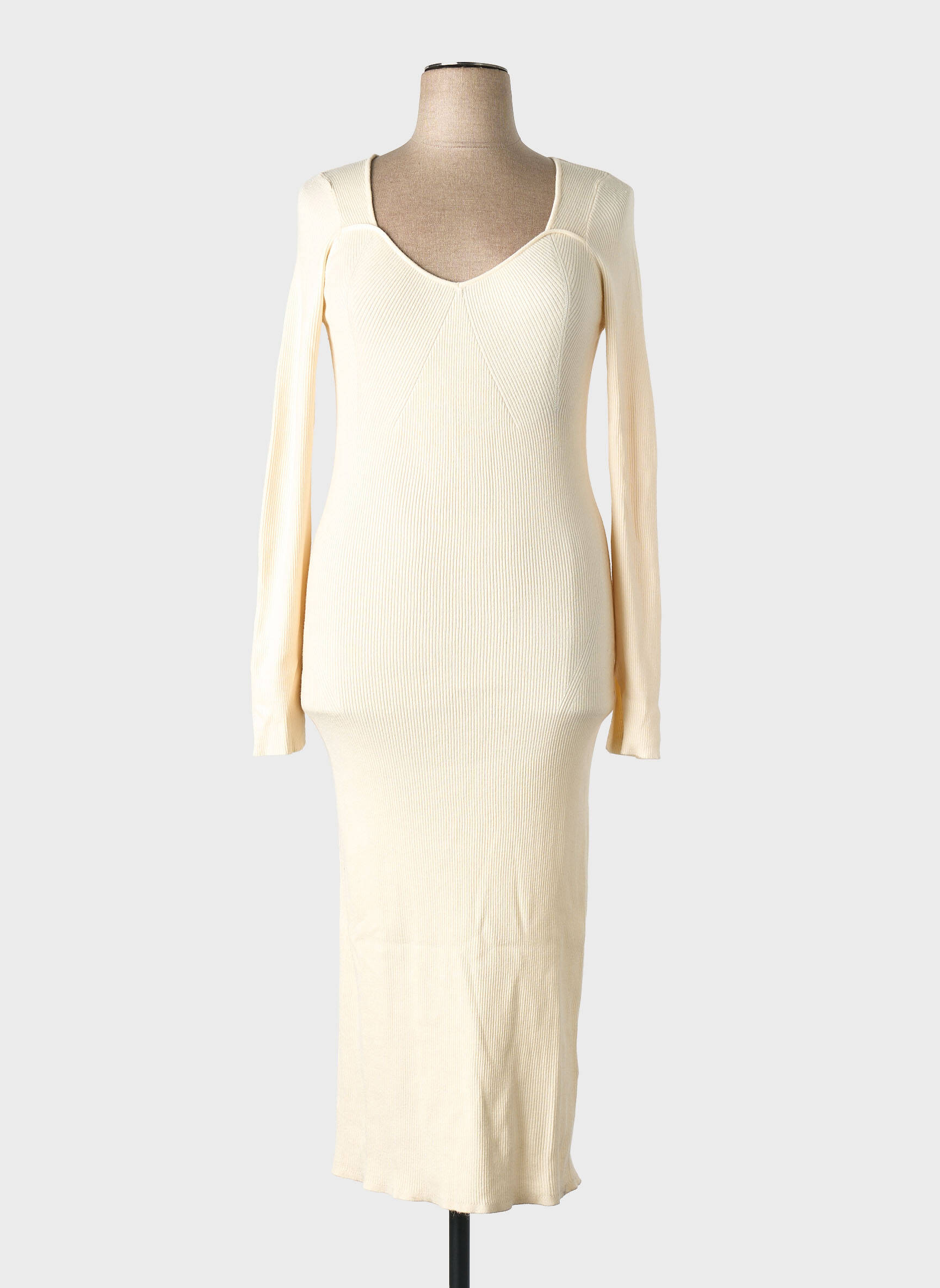 Rochie lungă alb GINA TRICOT femeie