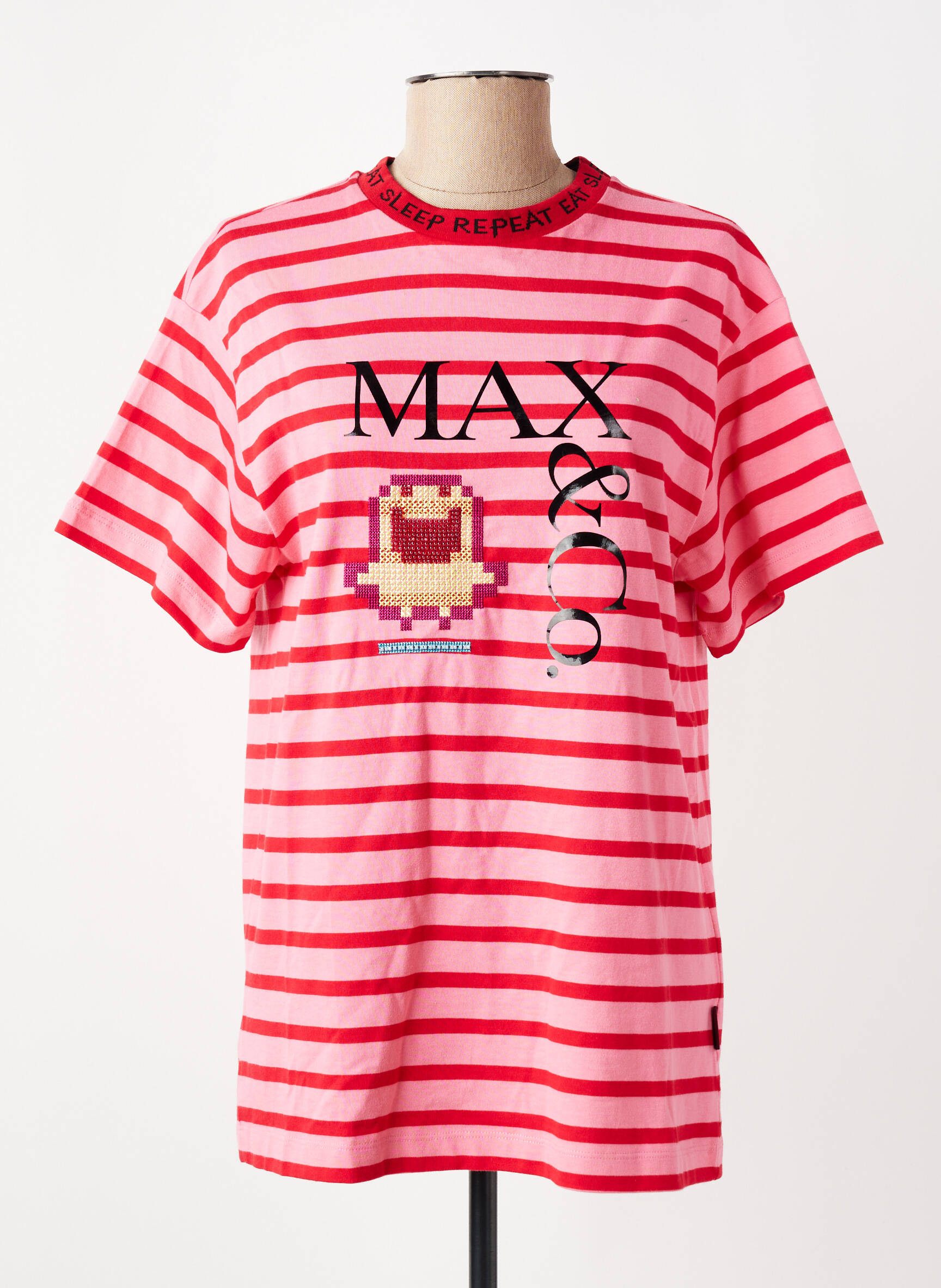 Tricou roz MAX&CO. femeie