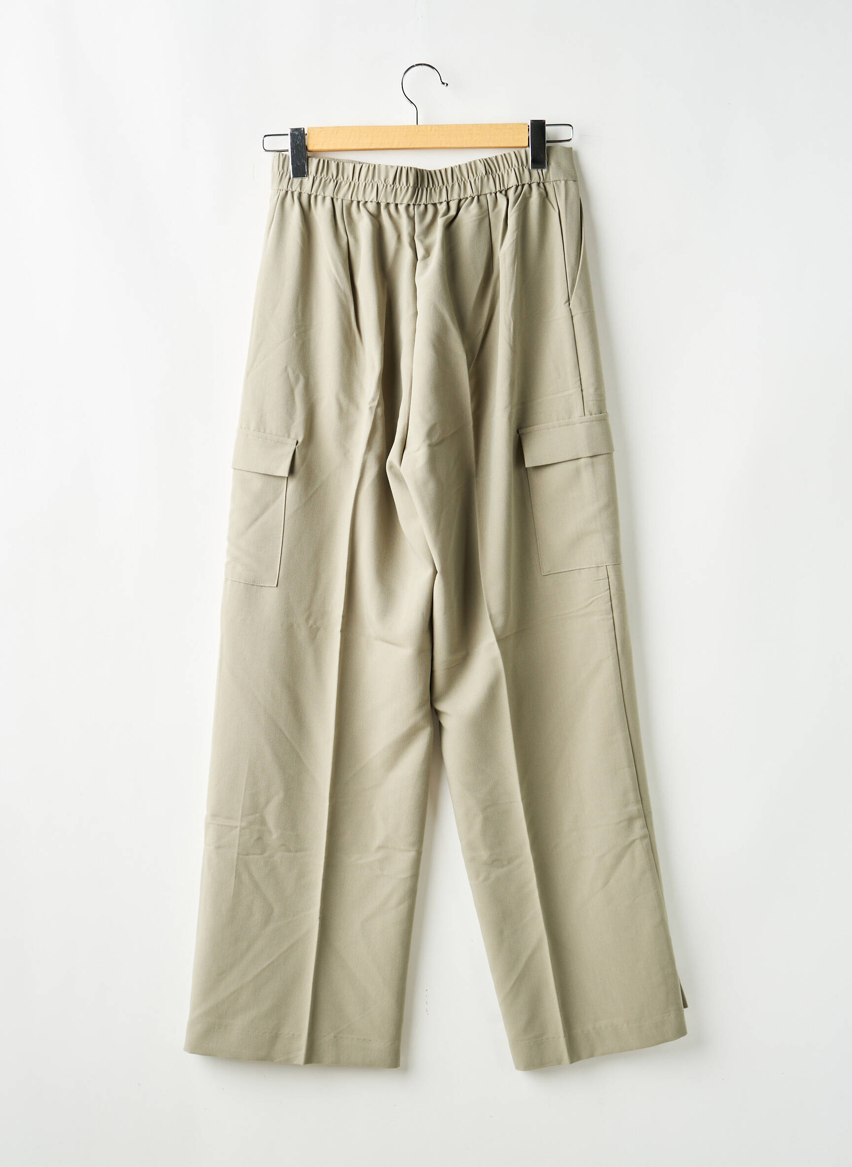 Pantalon larg gri GRACE & MILA femeie