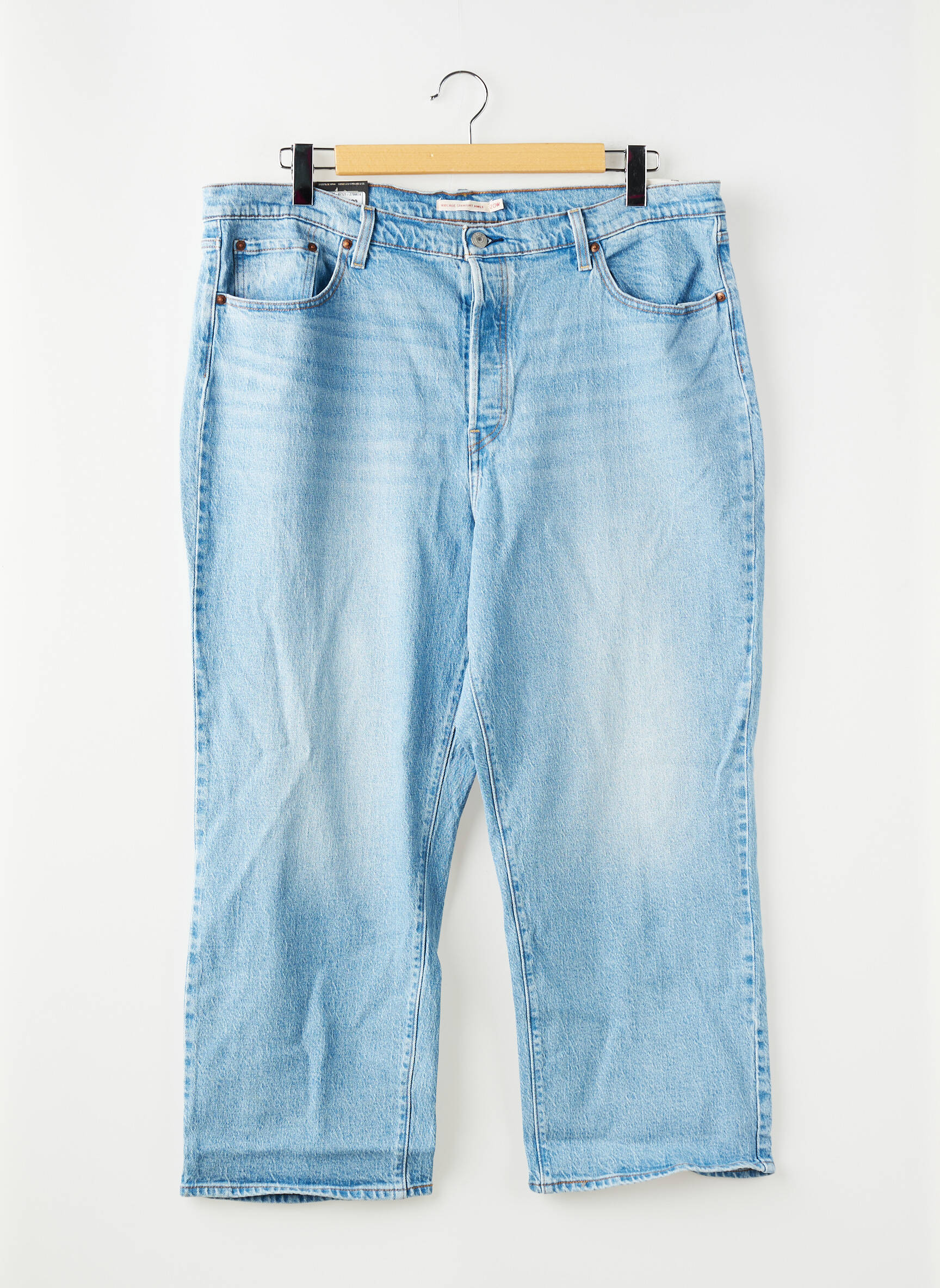 Blugi cu croială dreaptă albastru LEVI'S femeie