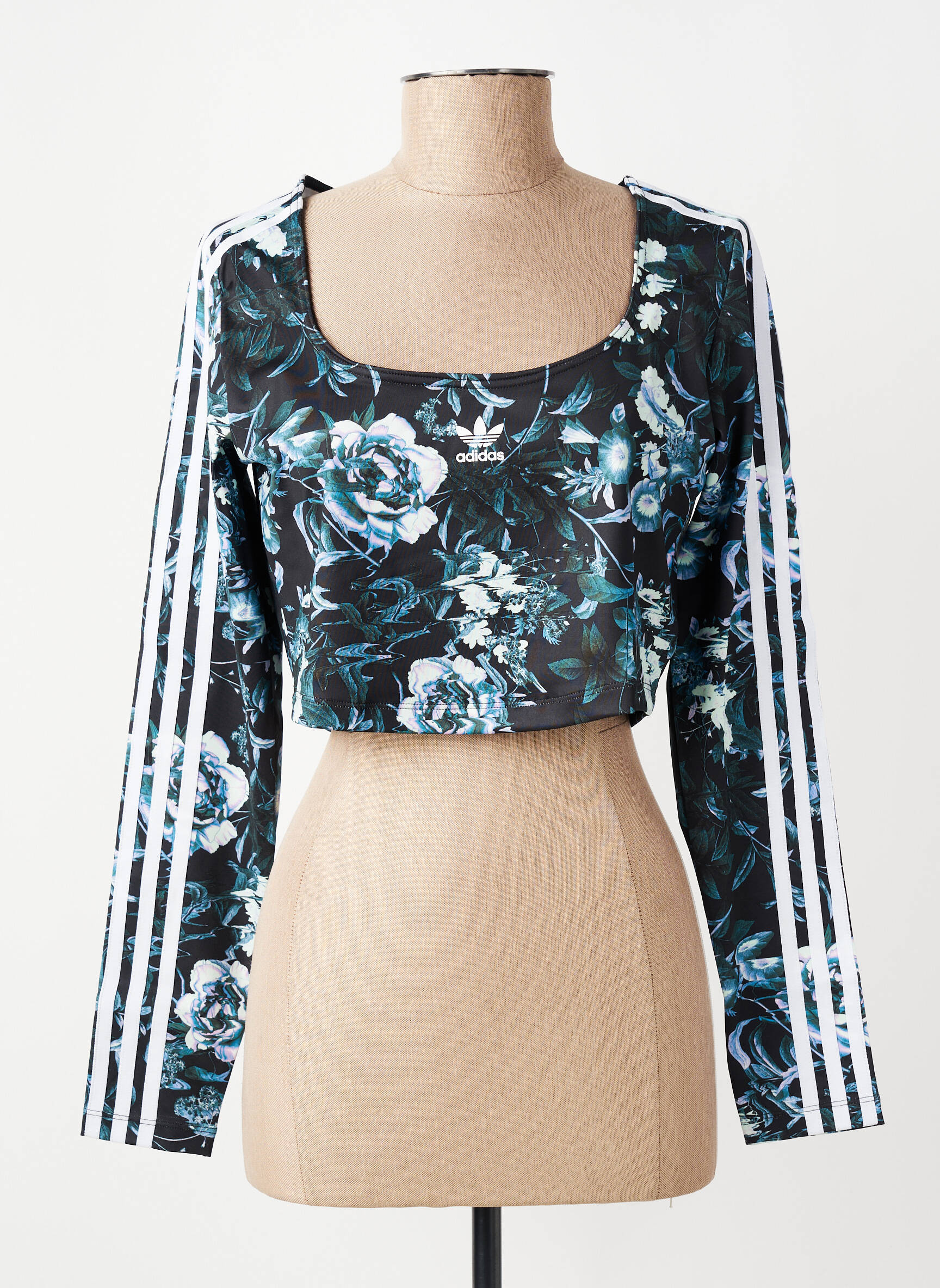 Top negru ADIDAS femeie