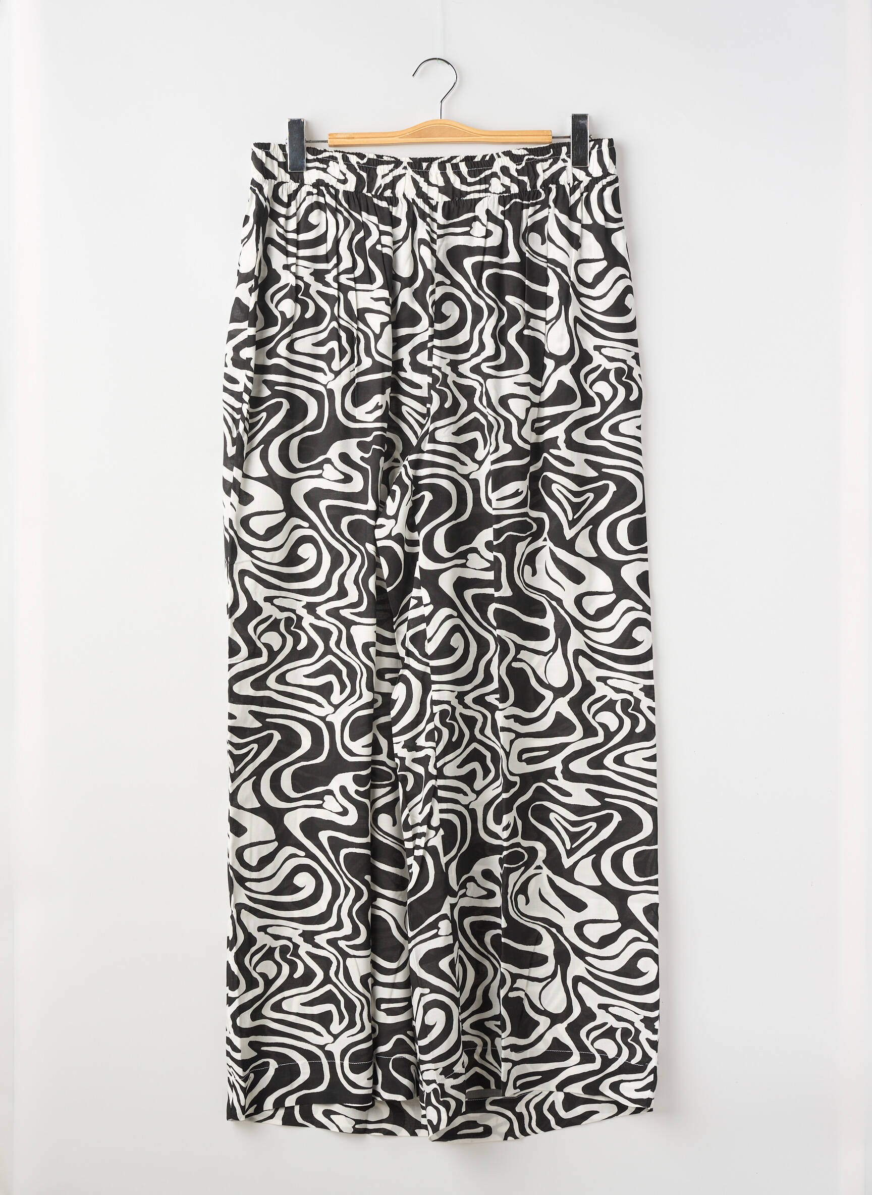 Pantalon larg multicolor MAT FASHION femeie
