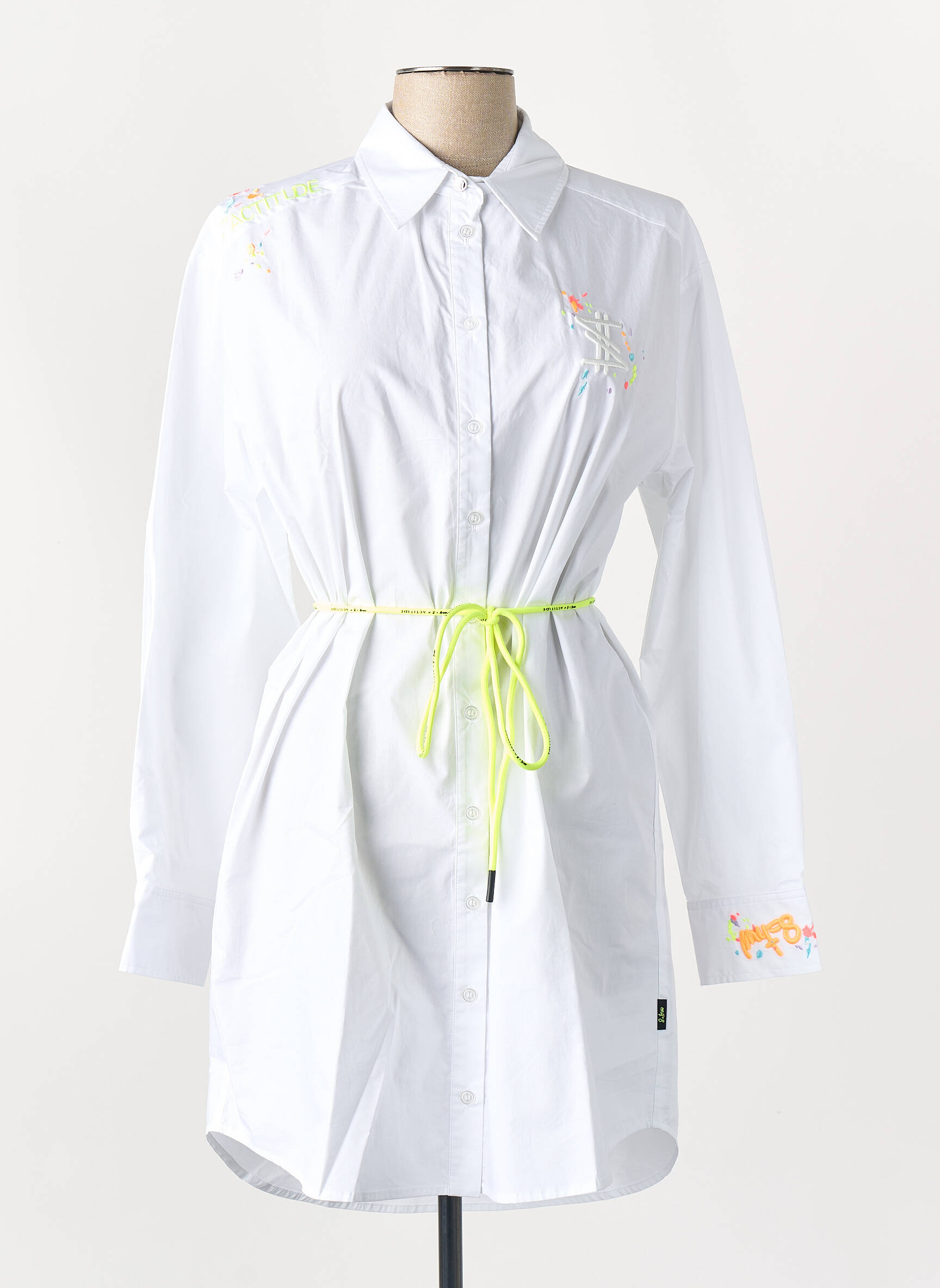Rochie scurtă alb TWINSET femeie