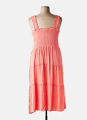 Rochie midi portocalie VERO MODA femeie