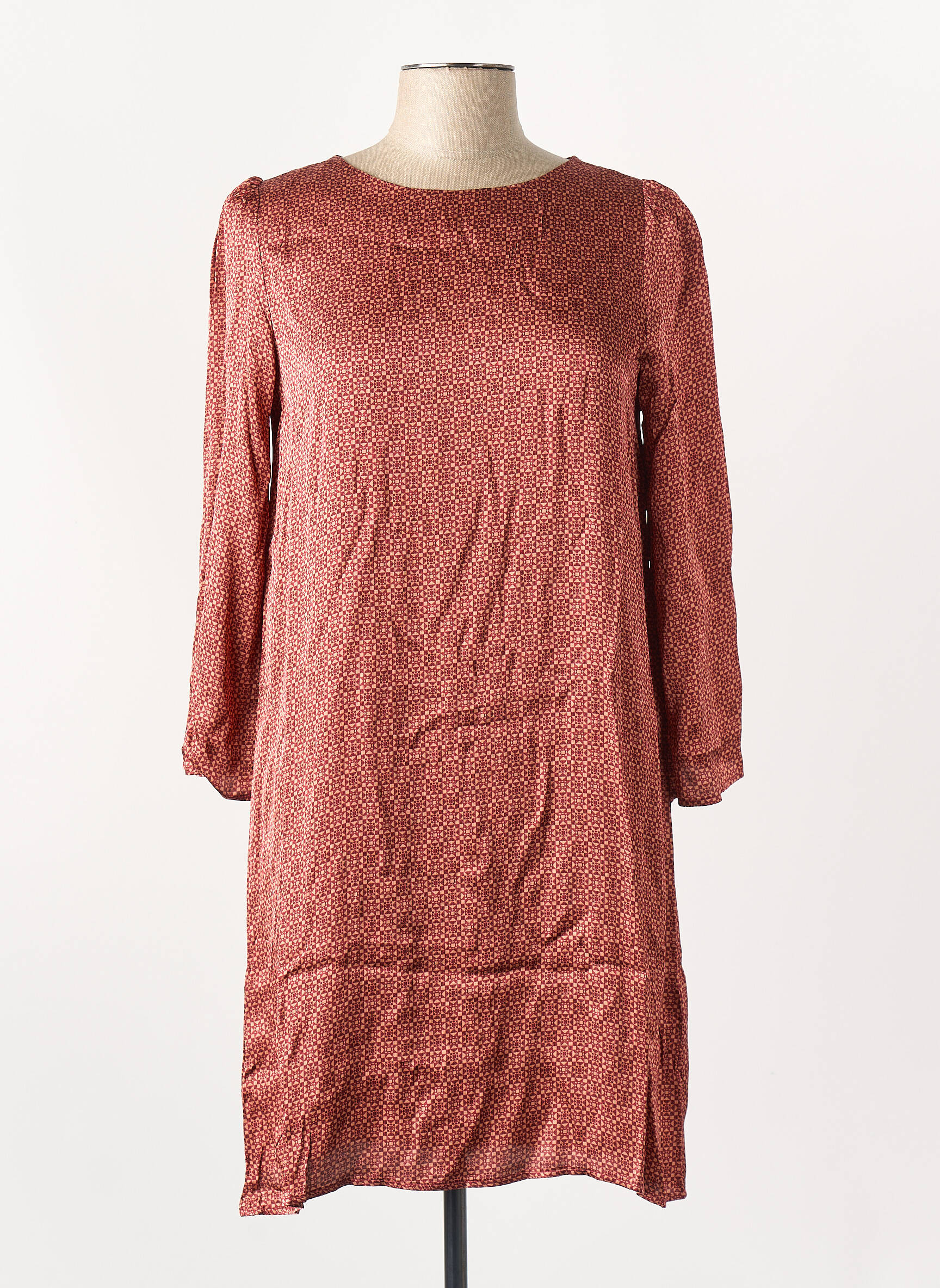 Rochie scurtă maro GRACE & MILA femeie