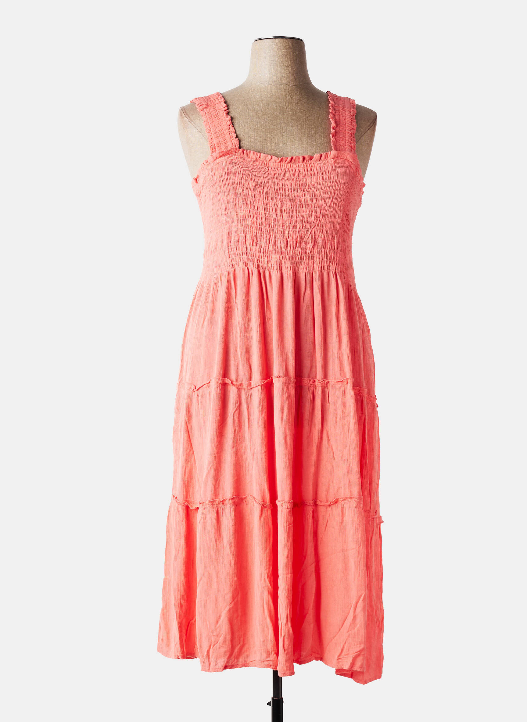 Rochie midi portocalie VERO MODA femeie