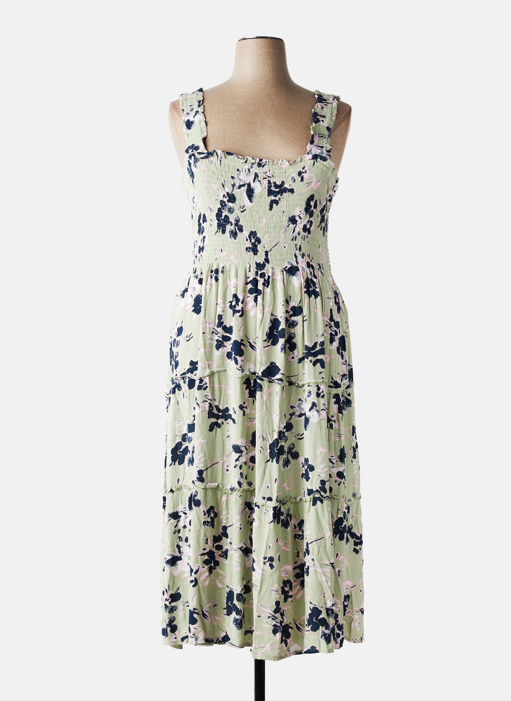 Rochie midi verde VERO MODA femeie