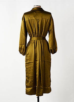 Rochie midi verde MSCH COPENHAGEN femeie
