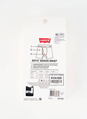 Boxer negru LEVI'S băiat