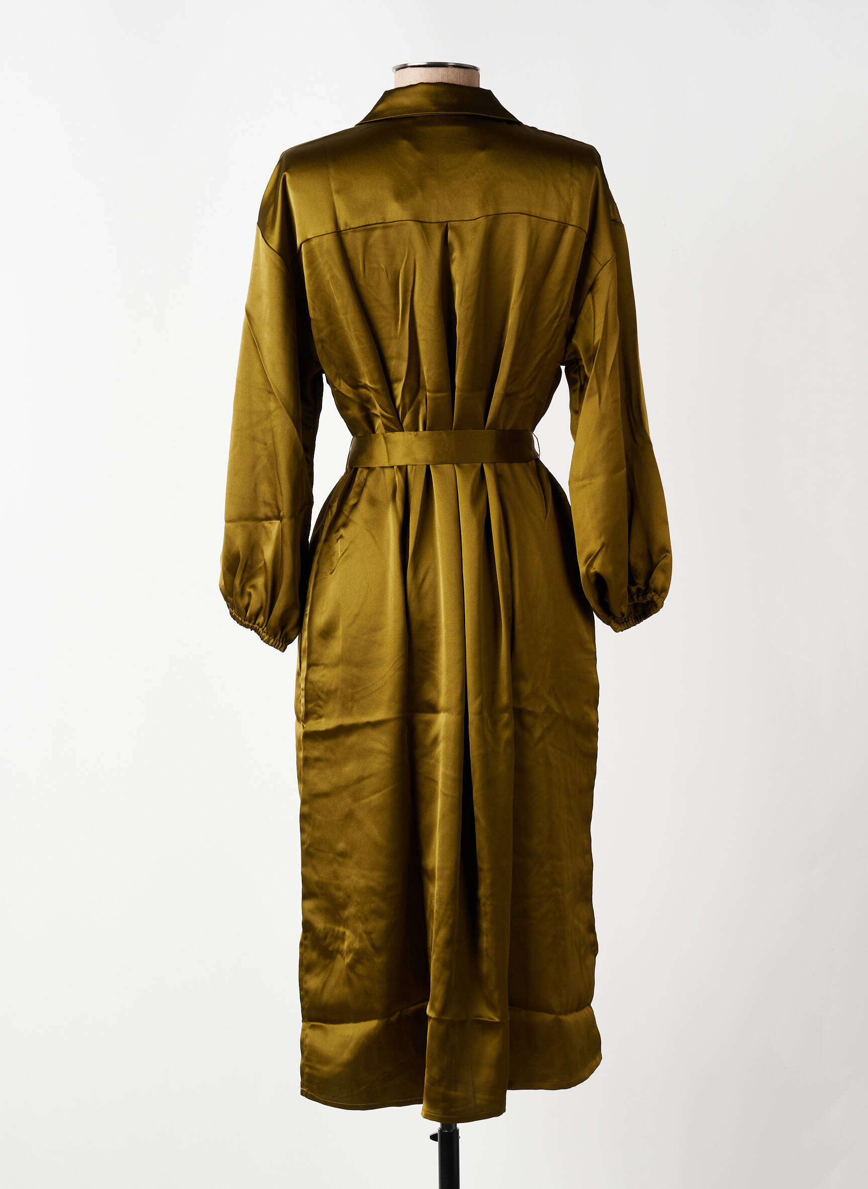 Rochie midi verde MSCH COPENHAGEN femeie