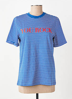 Tricou albastru PIECES femeie