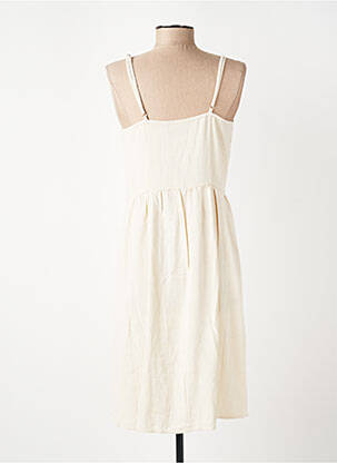 Rochie scurtă bej PIECES femeie