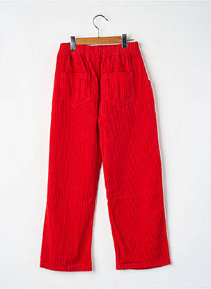 Pantalon drept roșu THE CAMPAMENTO fată