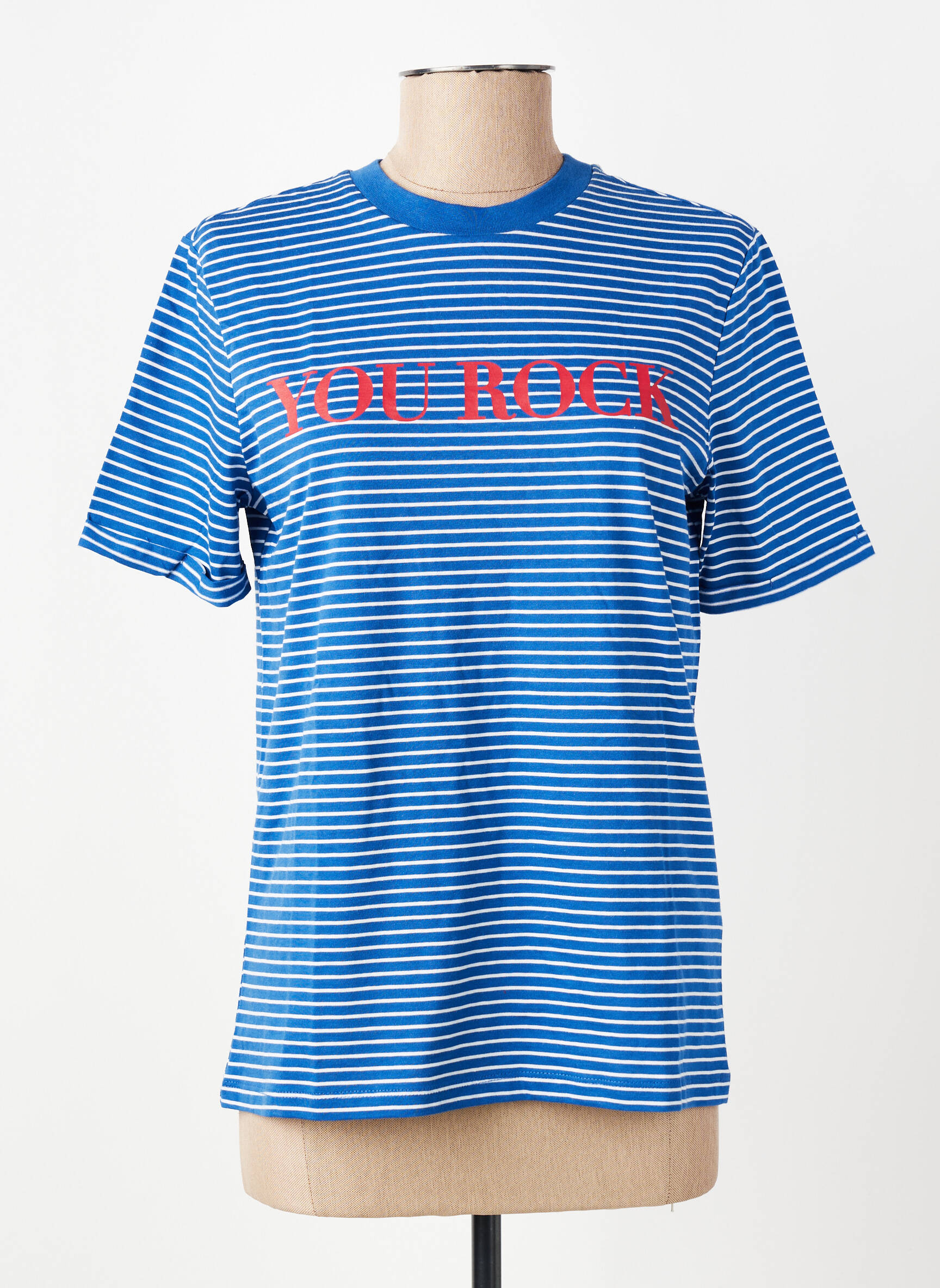 Tricou albastru PIECES femeie
