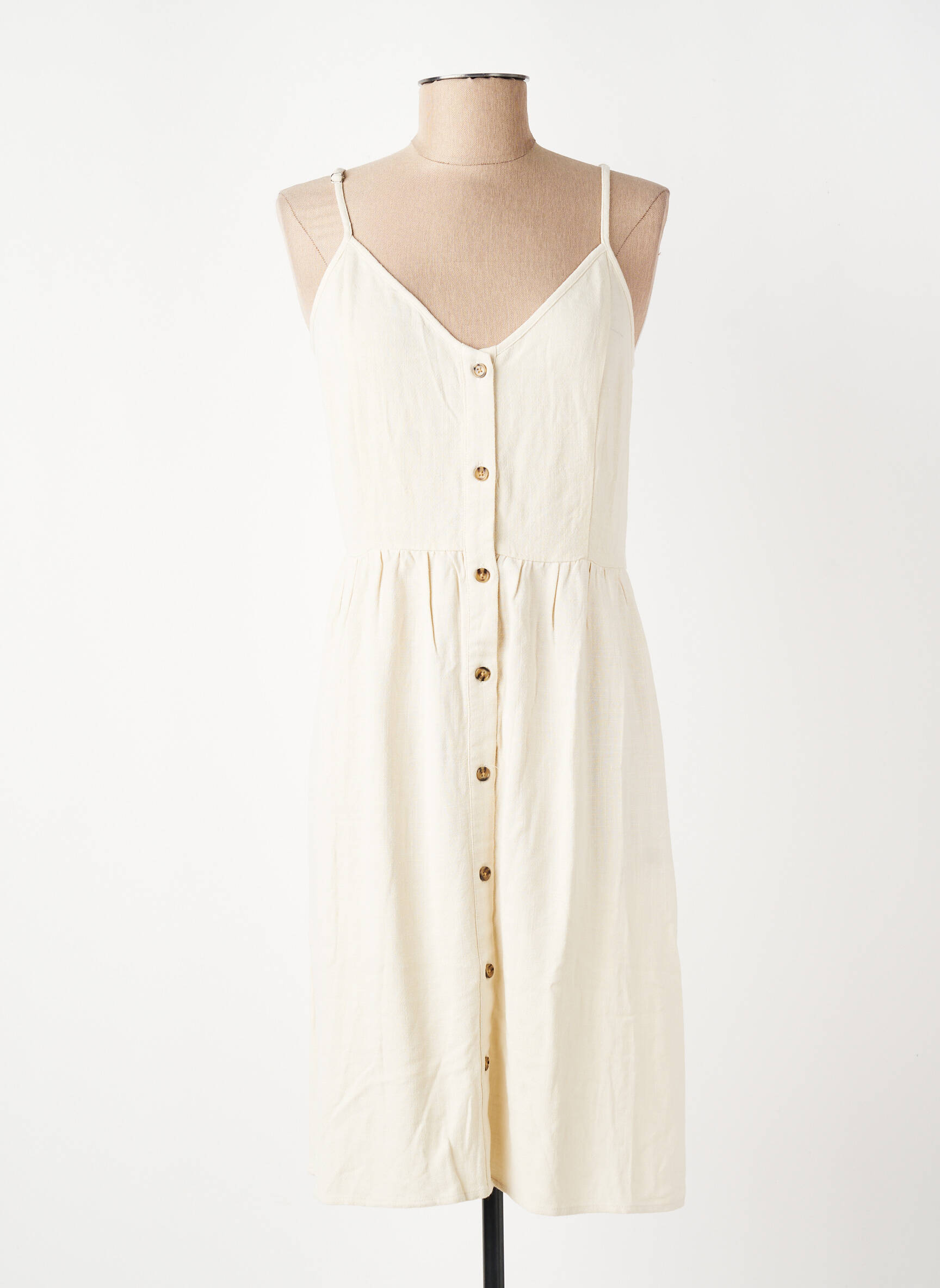 Rochie scurtă bej PIECES femeie