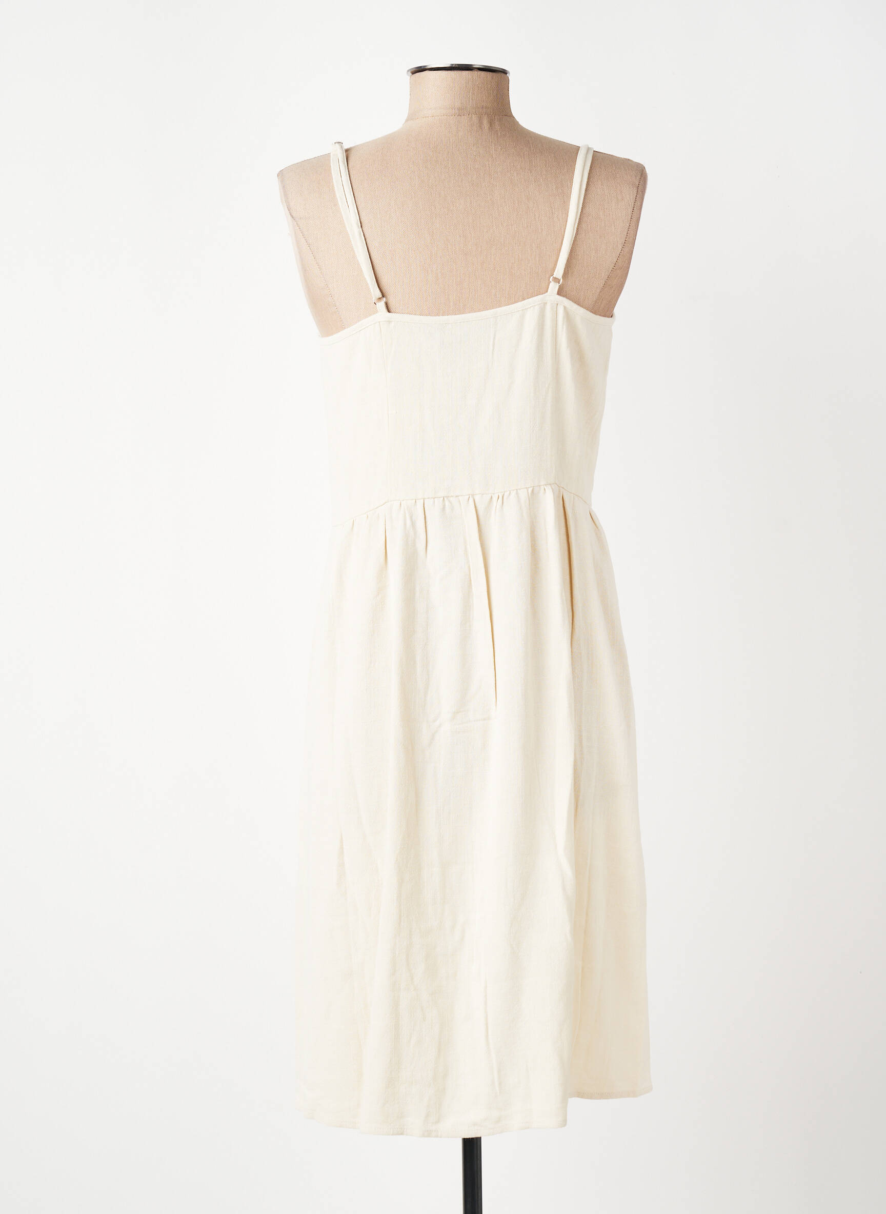 Rochie scurtă bej PIECES femeie
