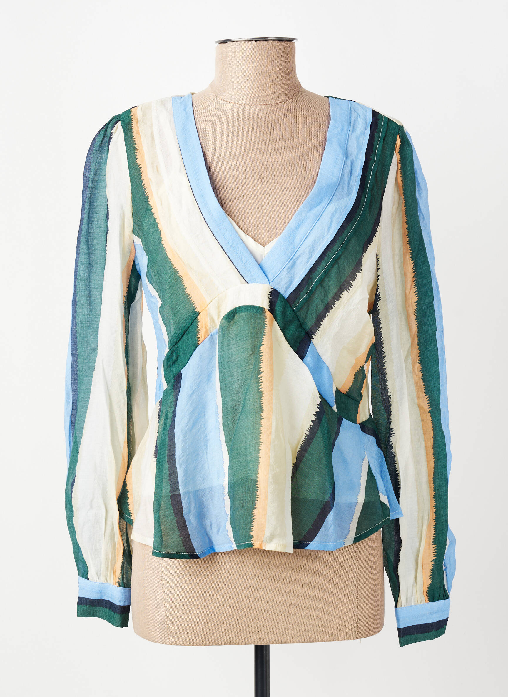Top verde OBJECT femeie