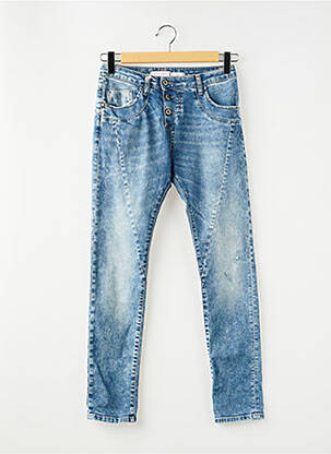 Blugi skinny albastru PLEASE femeie