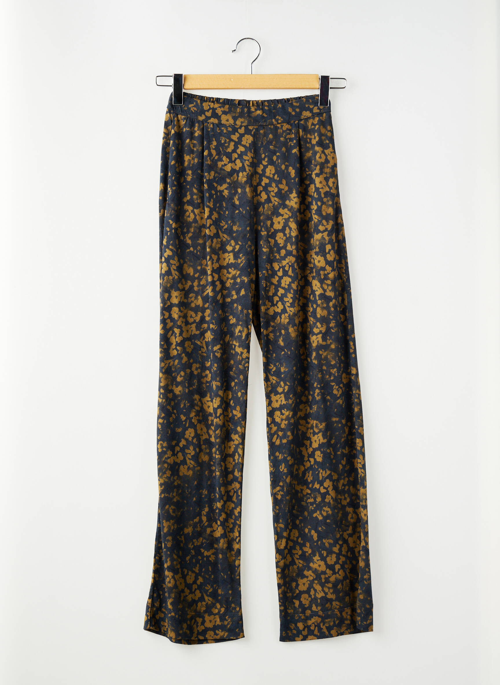 Pantalon drept albastru MAJESTIC FILATURES femeie