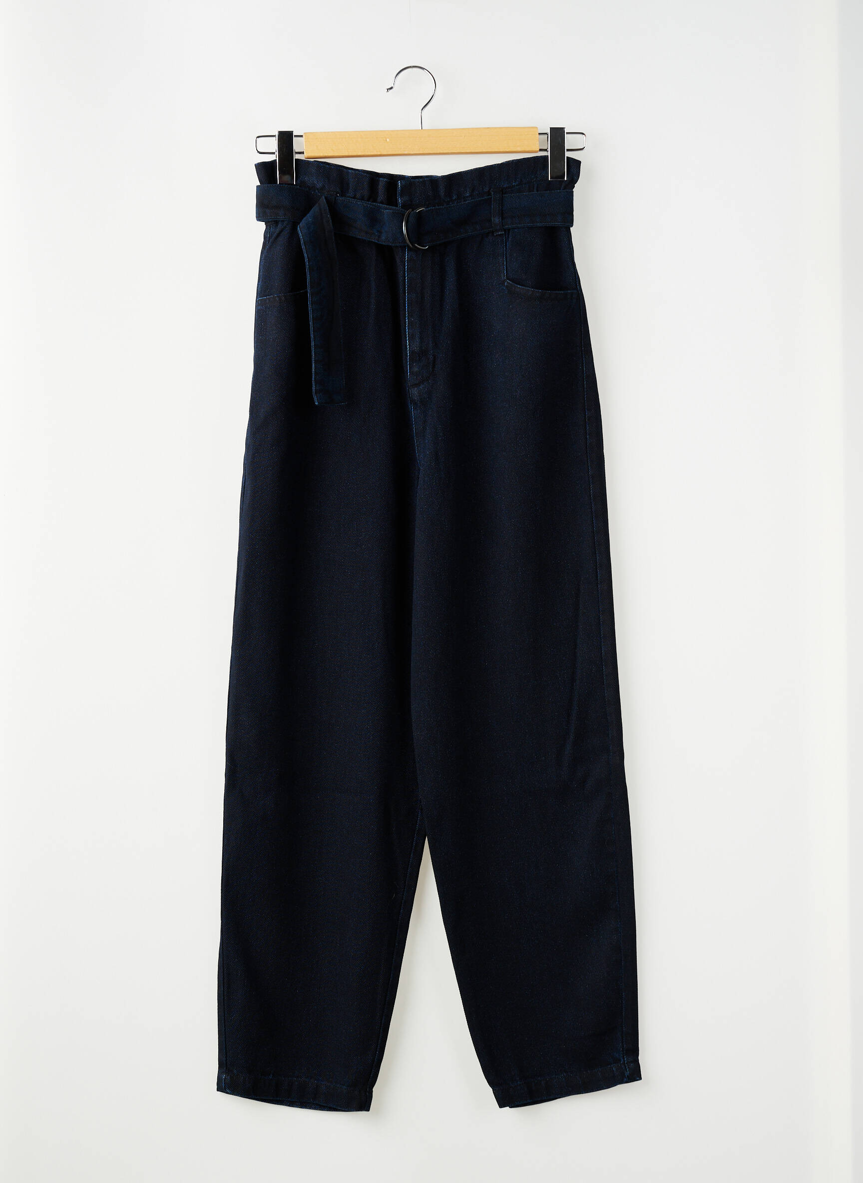 Pantalon drept negru THE NEW SOCIETY femeie