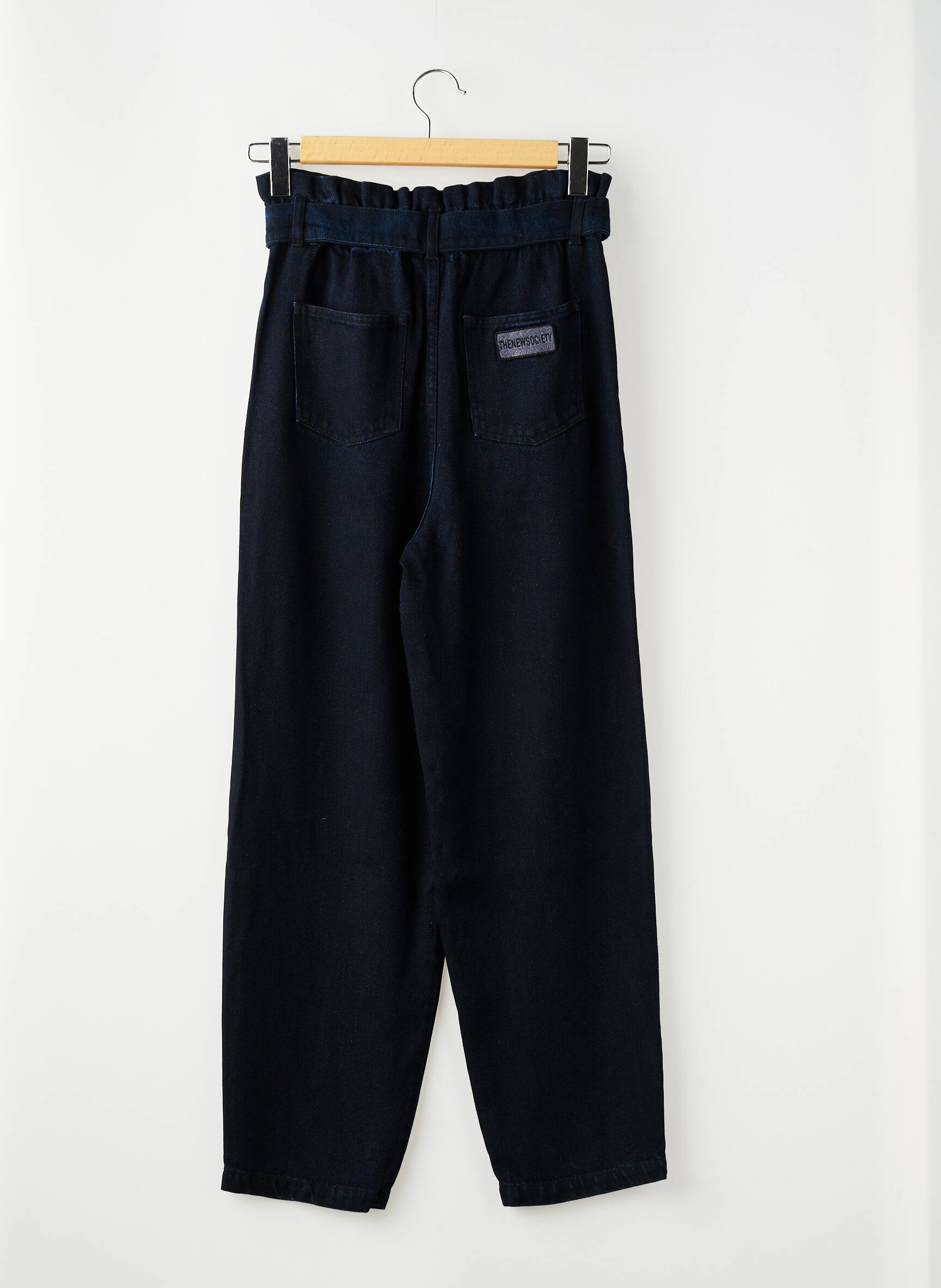 Pantalon drept negru THE NEW SOCIETY femeie