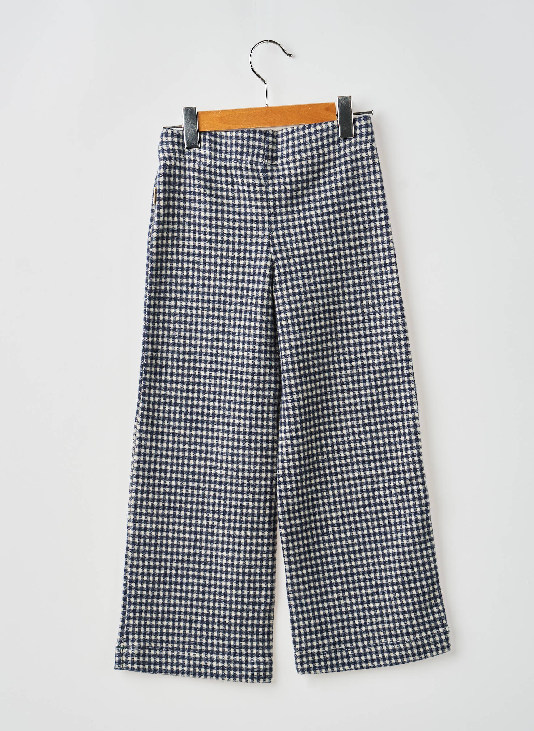 Pantalon drept verde BELLEROSE fată