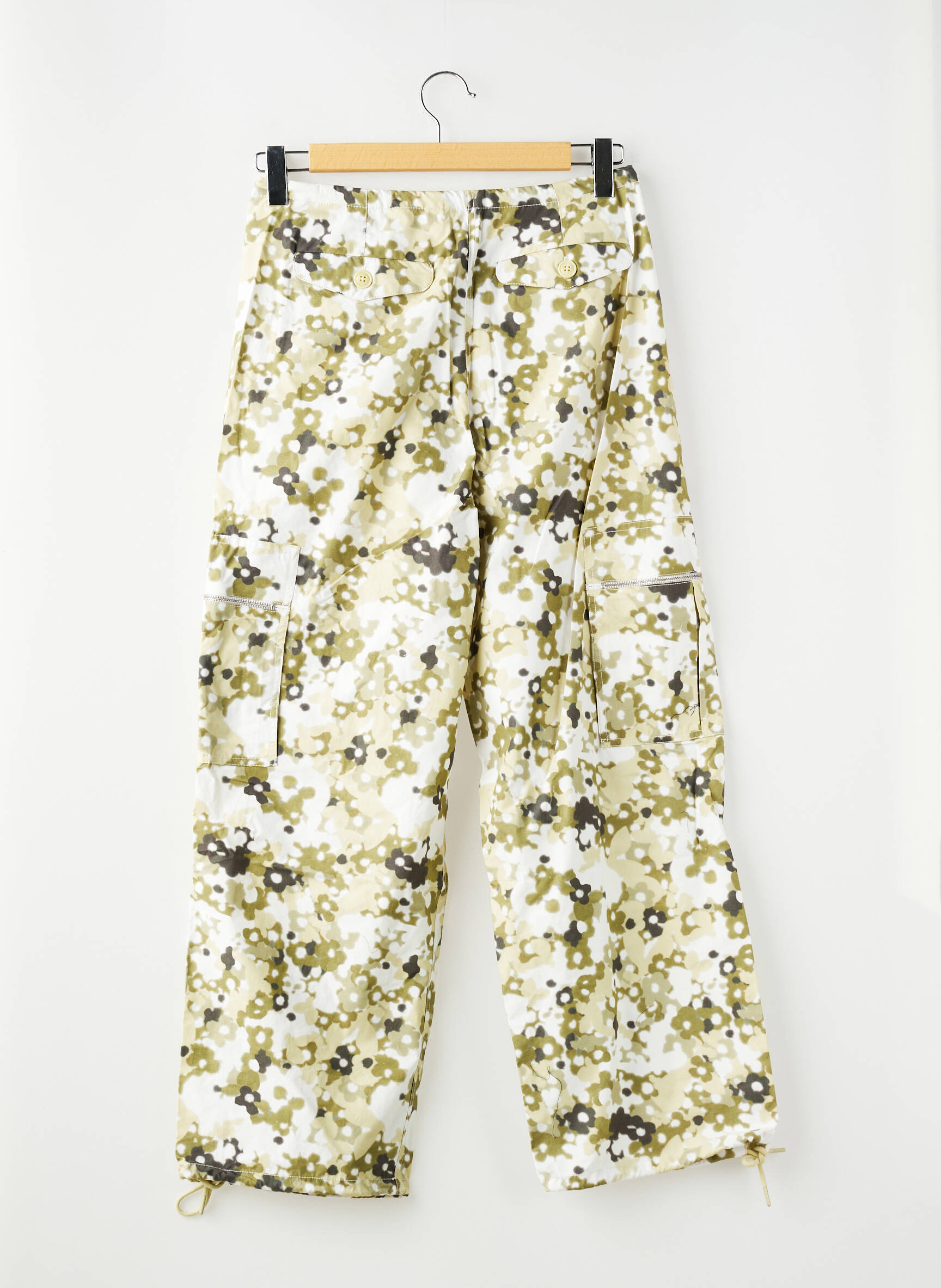 Pantalon larg verde SAMSOE & SAMSOE femeie