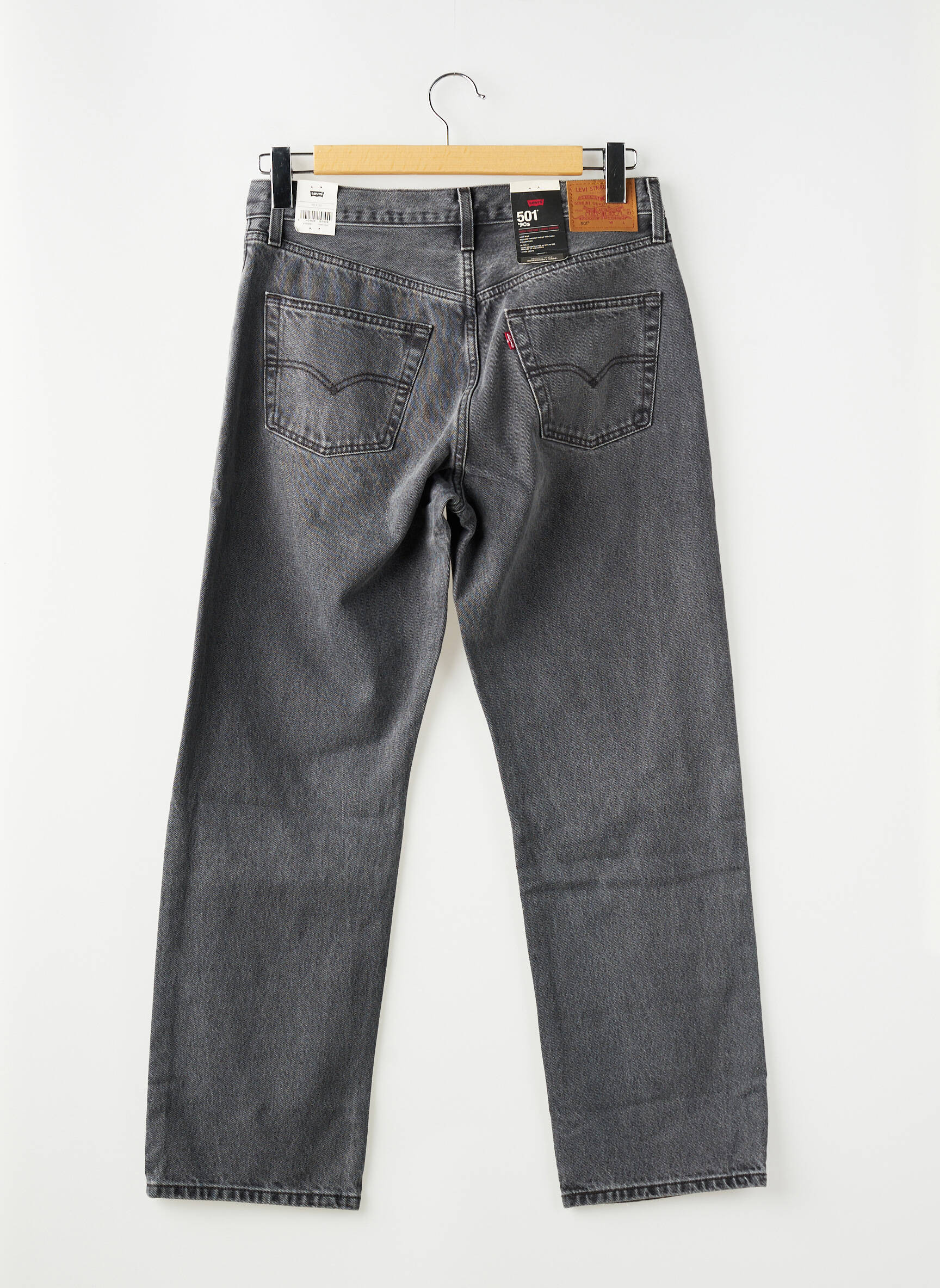 Blugi boyfriend negru LEVI'S femeie
