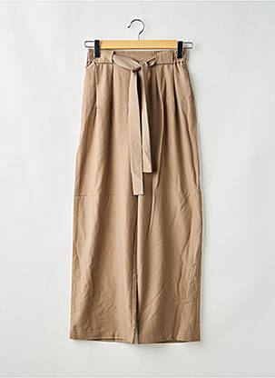 Pantalon larg maro VILA femeie
