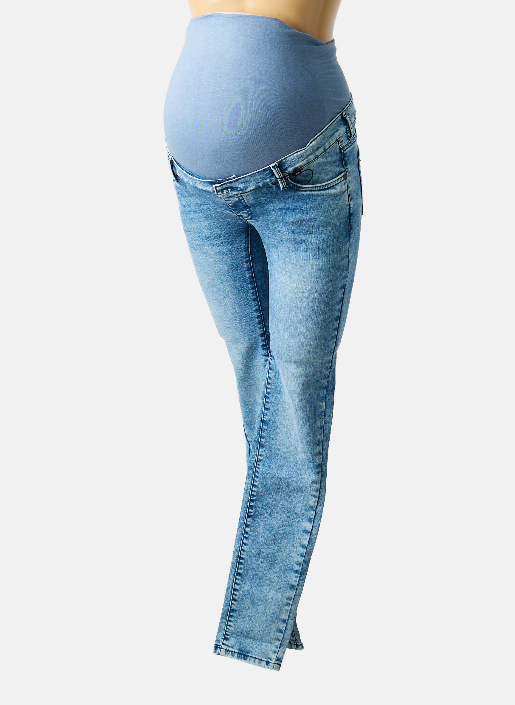 Blug maternitate țesătură denim albastru SUPERMOM femeie