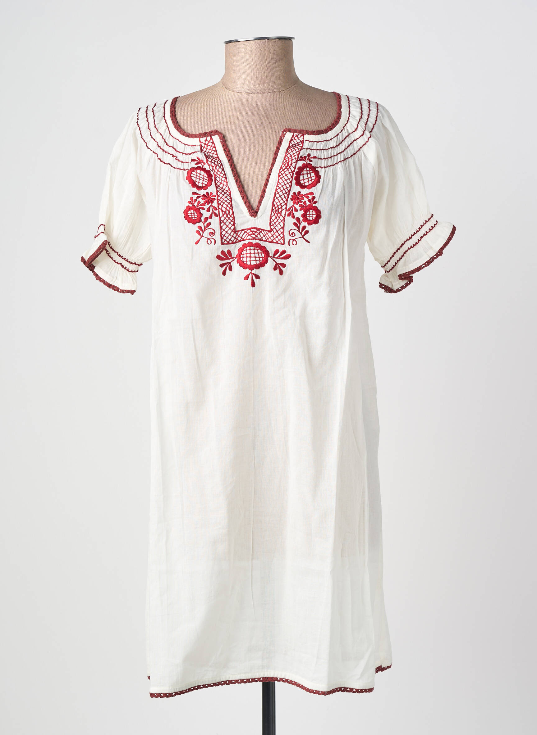Rochie scurtă alb GERMAINE DES PRÉS femeie