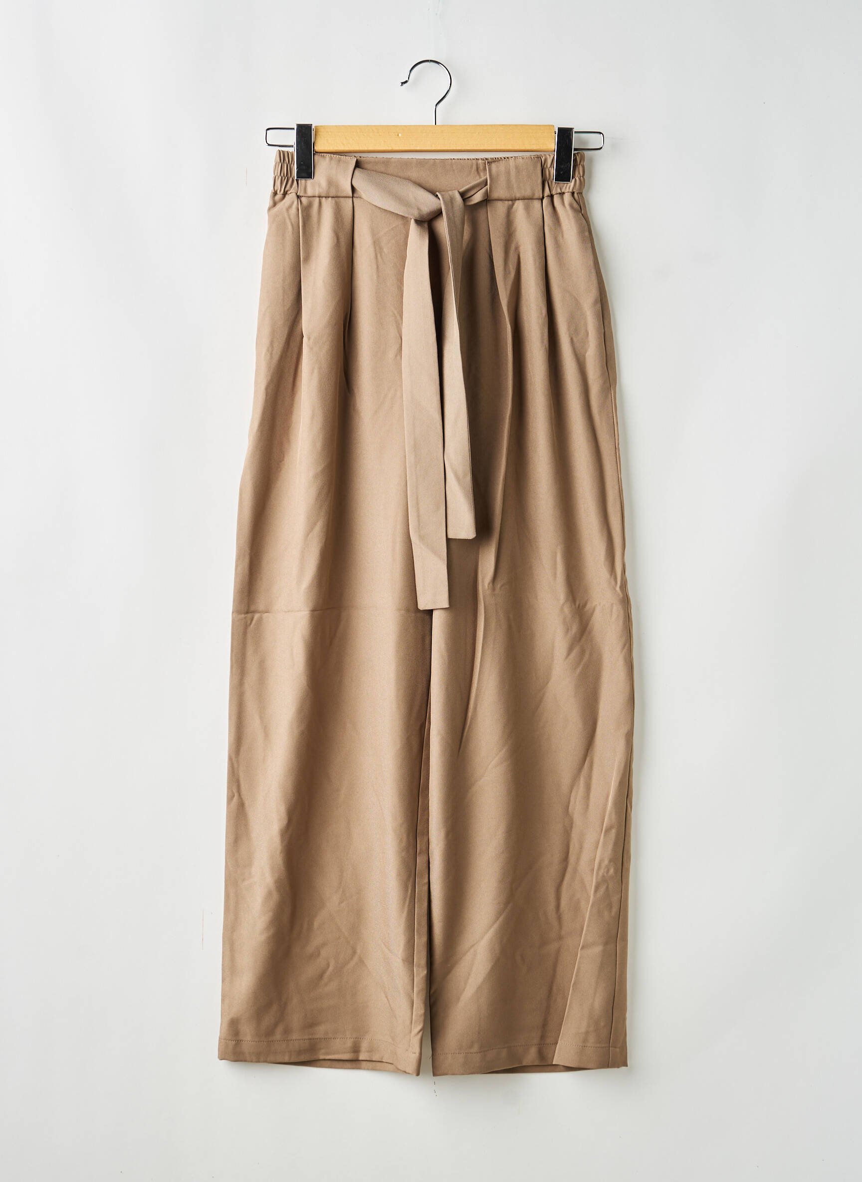 Pantalon larg maro VILA femeie