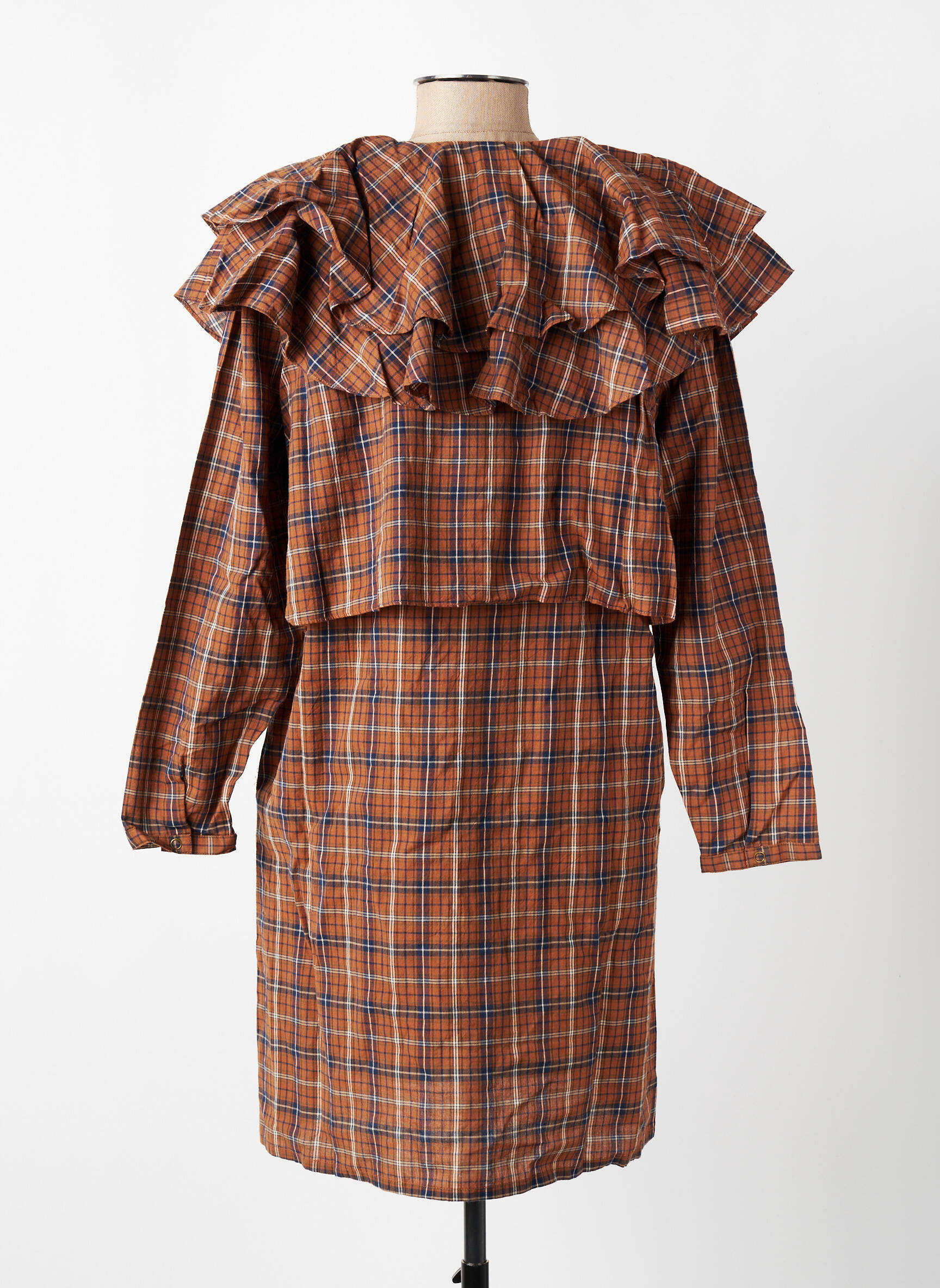 Rochie scurtă maro BELLE PIÈCE femeie