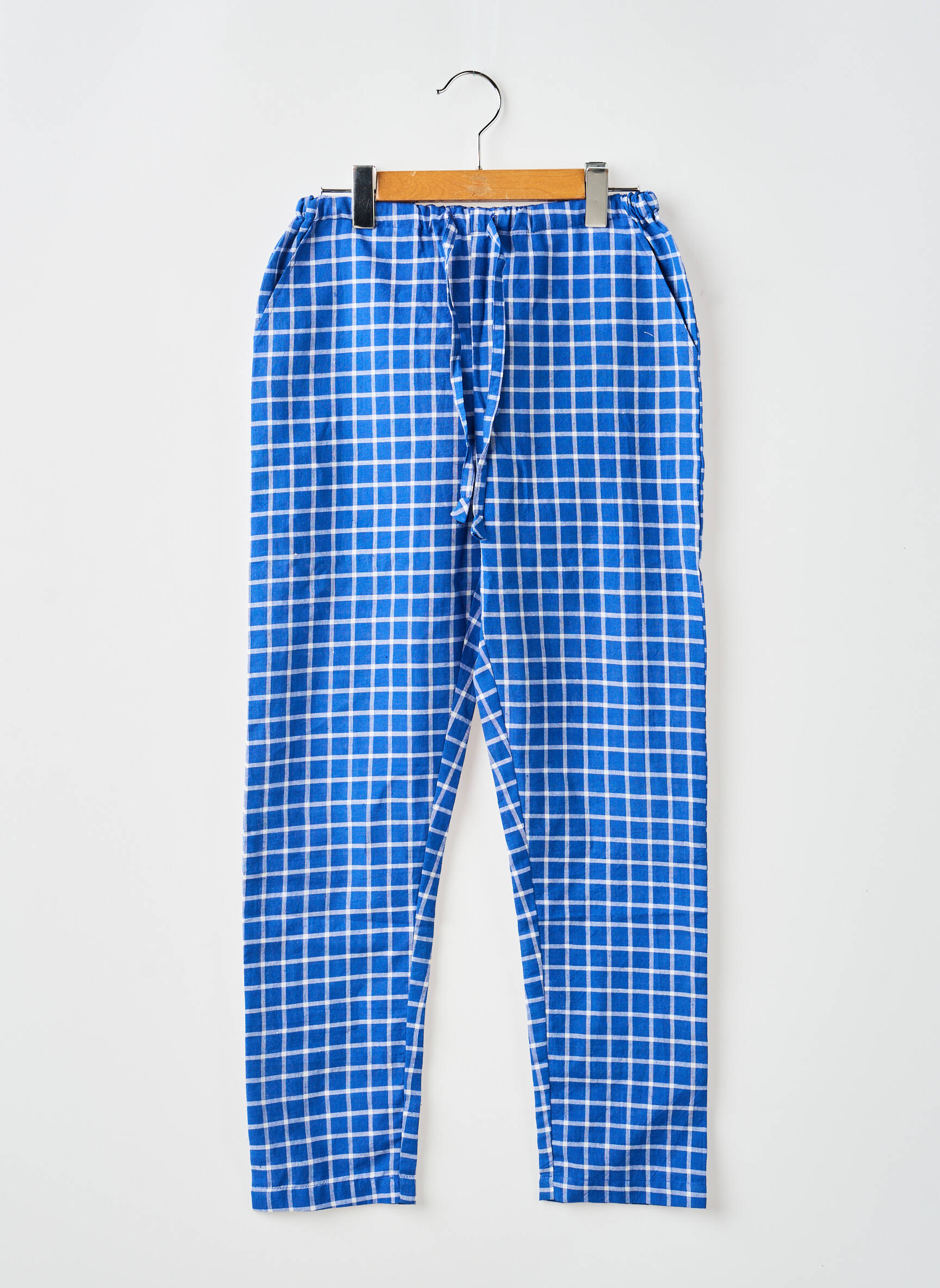 Pantalon drept albastru LUCAS DU TERTRE fată