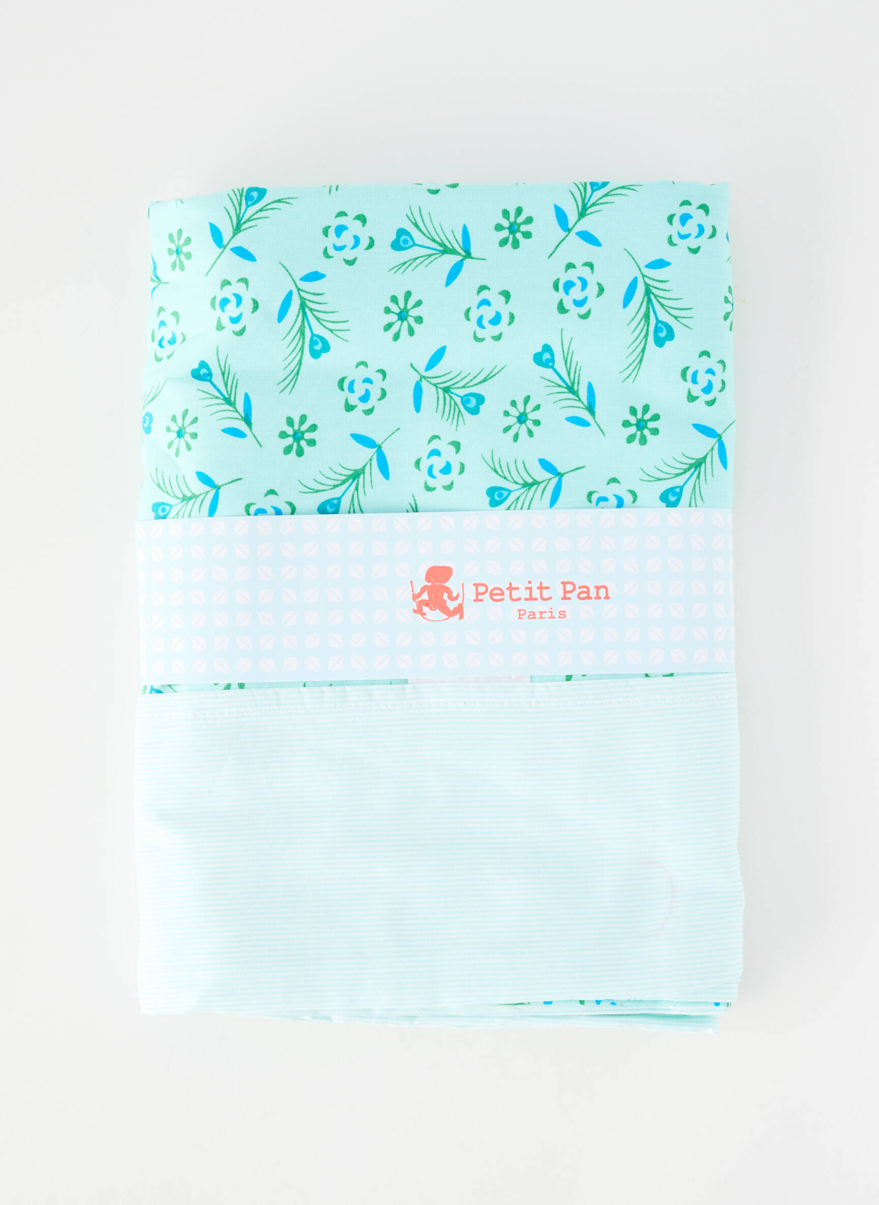 Set de lenjerie de pat albastru PETIT PAN copil