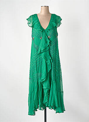 Rochie lungă verde MES DEMOISELLES...PARIS femeie