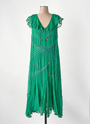 Rochie lungă verde MES DEMOISELLES...PARIS femeie