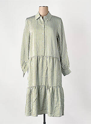 Rochie midi verde MSCH COPENHAGEN femeie