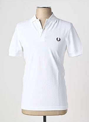 Polo alb FRED PERRY bărbat