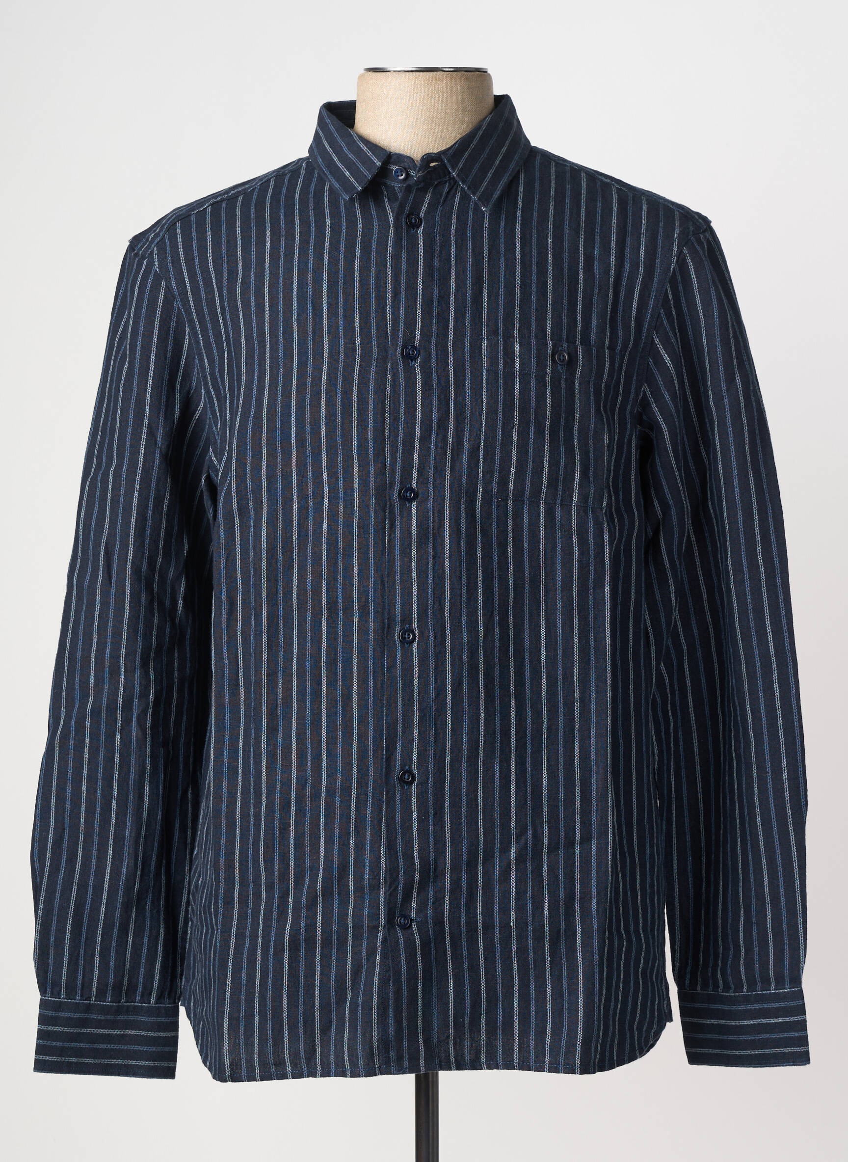 Cămașă cu mâneci lungi albastru KNOWLEDGE COTTON APPAREL bărbat