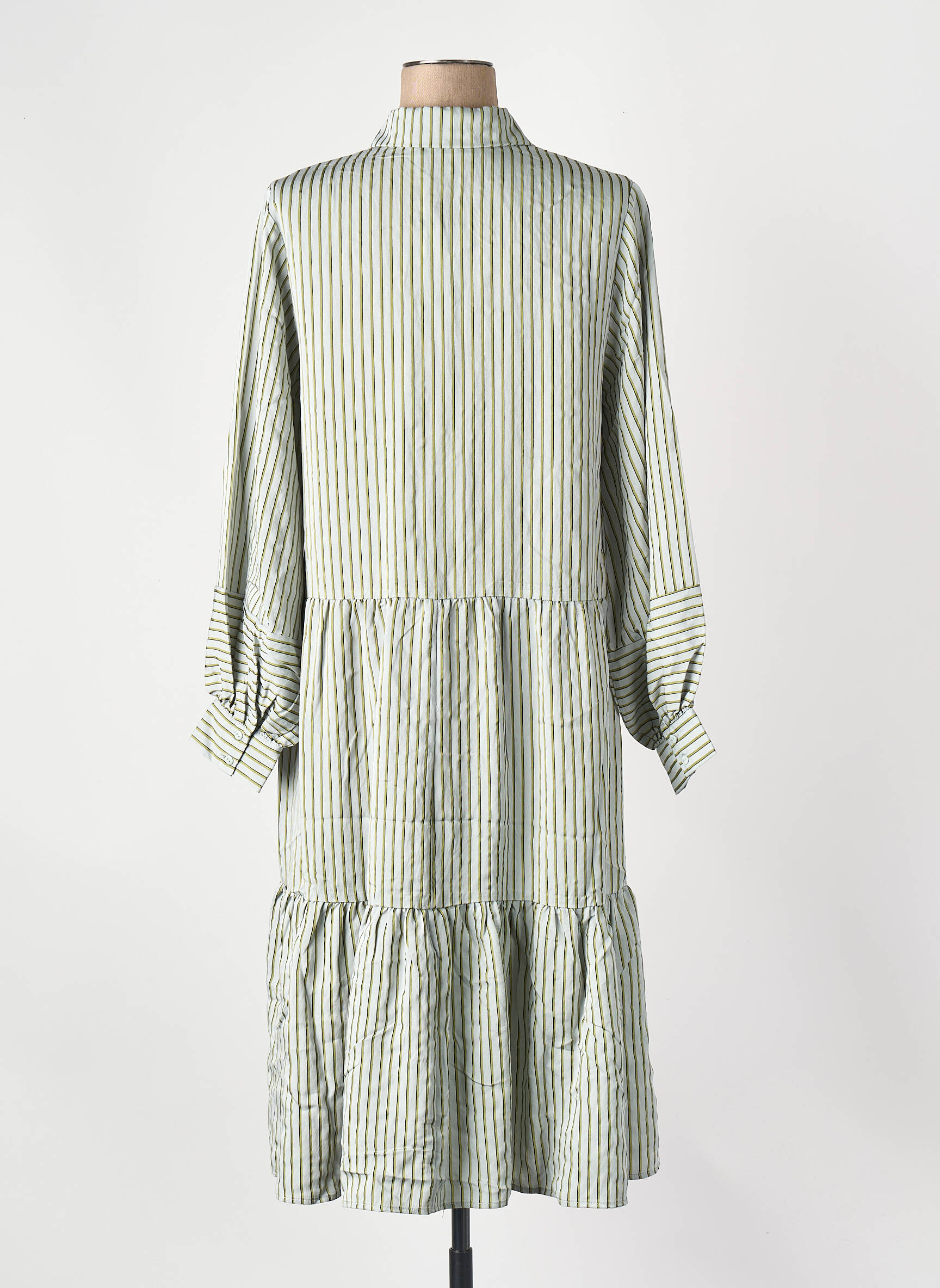 Rochie midi verde MSCH COPENHAGEN femeie
