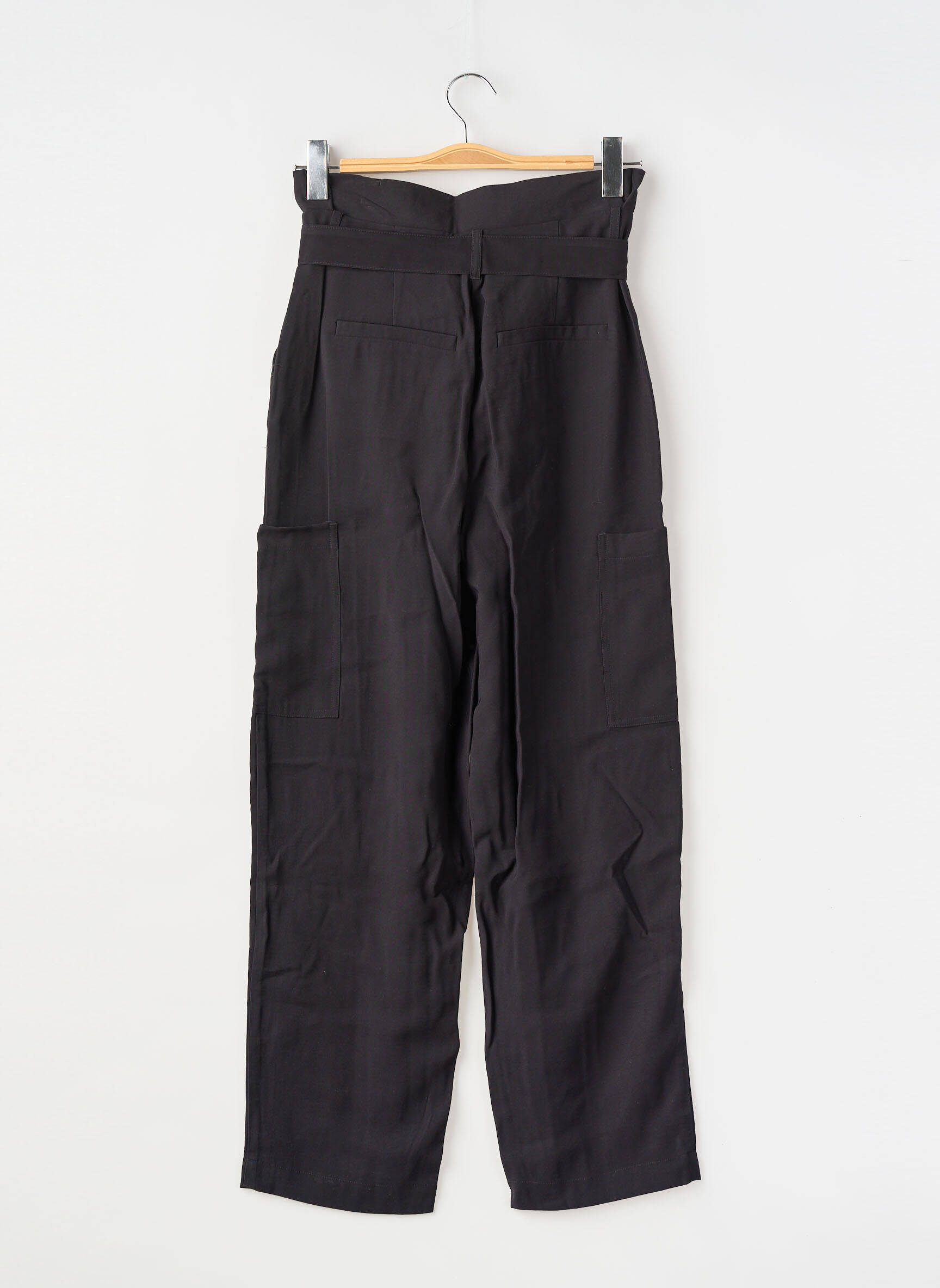 Pantalon larg negru VILA femeie