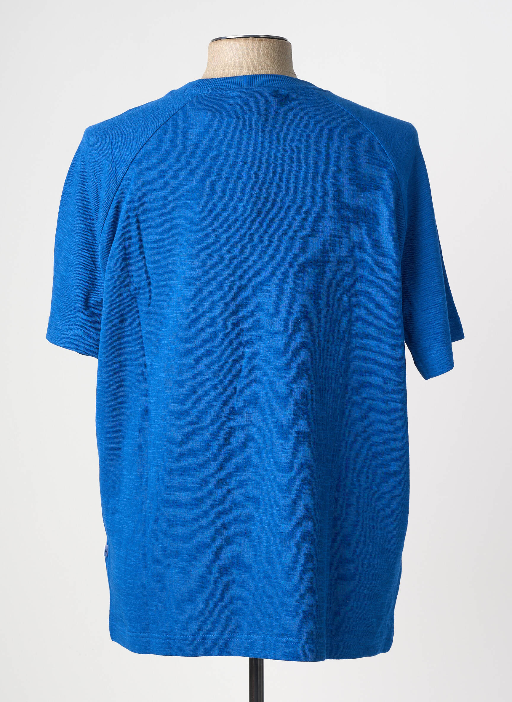 Tricou albastru KNOWLEDGE COTTON APPAREL bărbat