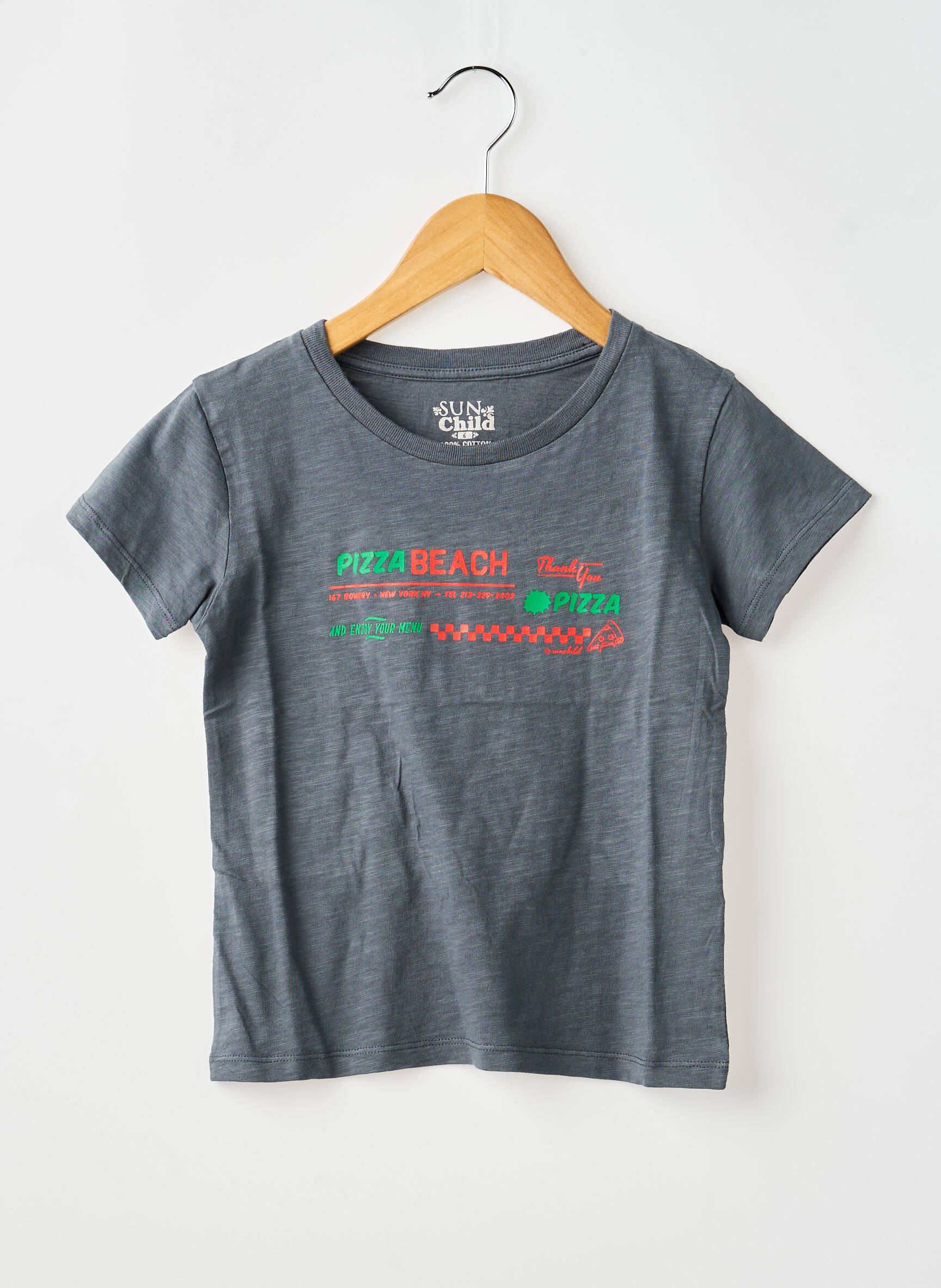 Tricou negru SUNCHILD fată