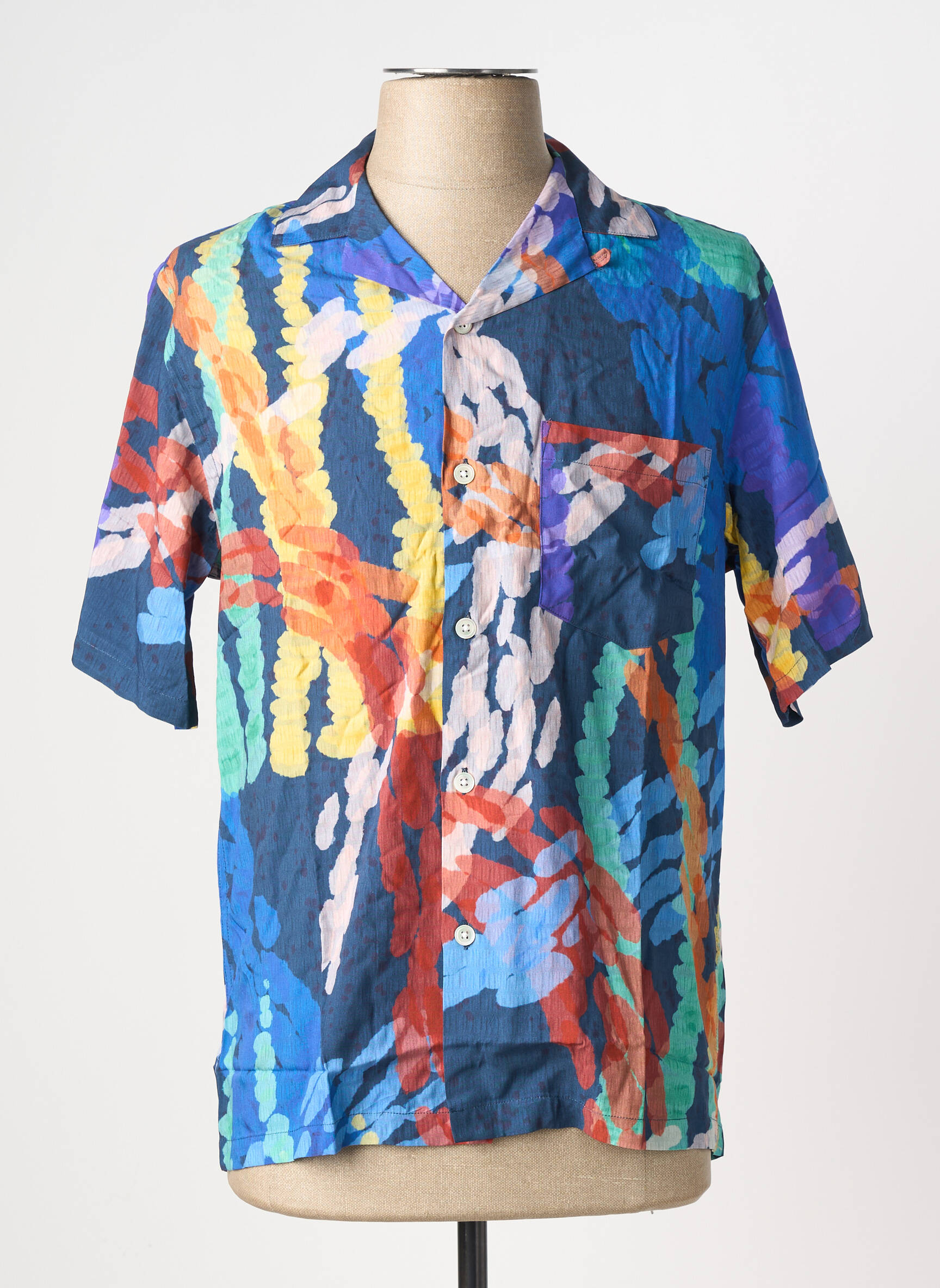 Cămașă cu mâneci scurte multicolor PORTUGUESE FLANNEL bărbat